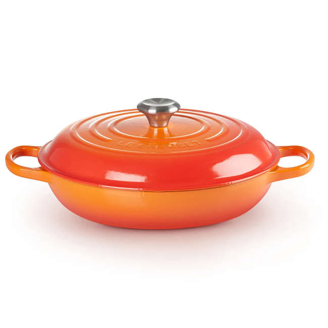 Signature 30cm Cast Iron Shallow Casserole, 3.5L