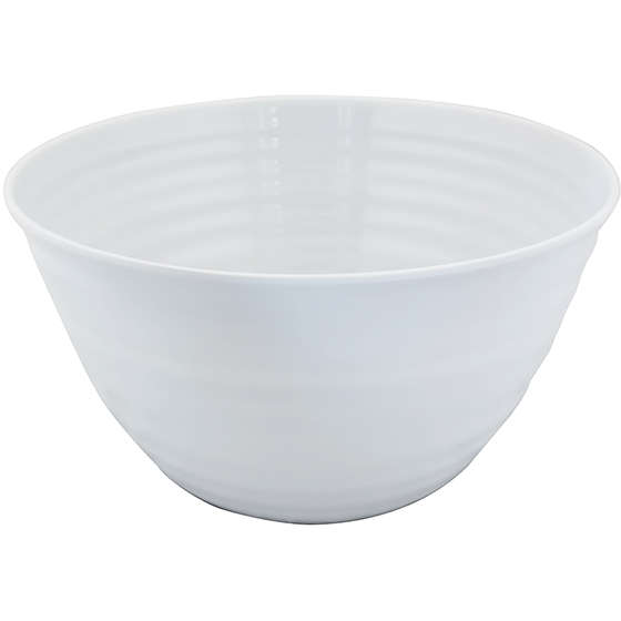 Melamine Salad Bowl, White, 27cm