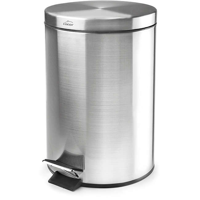 Brushed Stainless Steel Step Pedal Bin