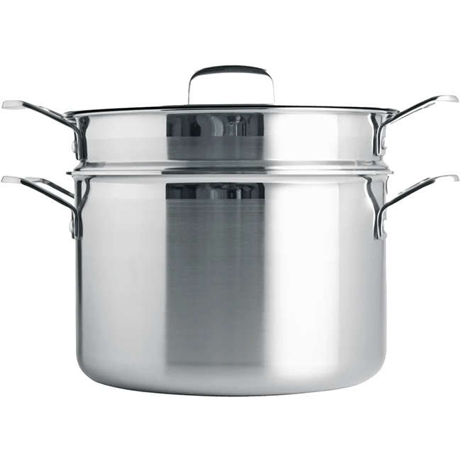 3 Ply Stainless Steel 24cm Pasta Pot With Sieve, 7.2L