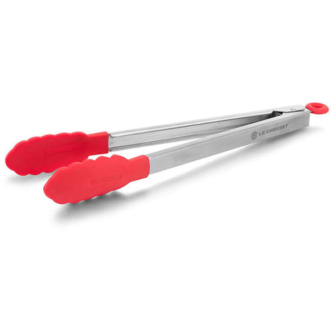 Silicone Edge Stainless Steel Tongs, 30cm