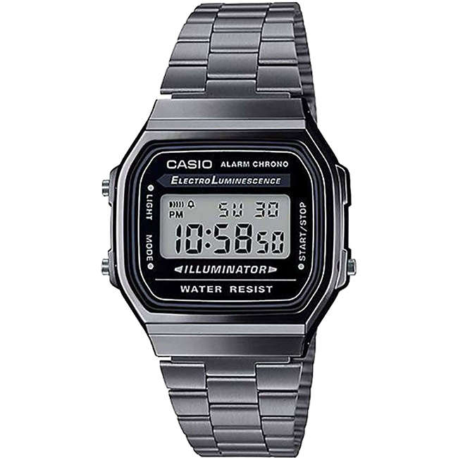 Retro Chrome Digital Wrist Watch, A168WGG