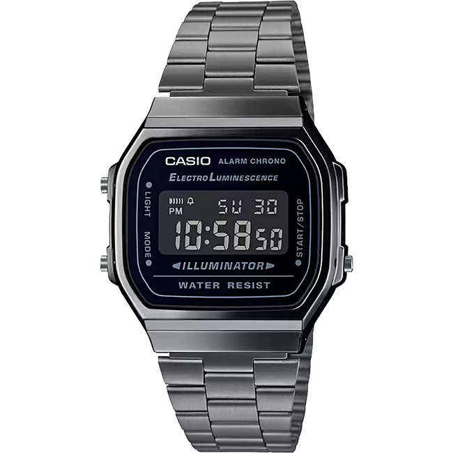 Retro Chrome Digital Wrist Watch, A168WGG