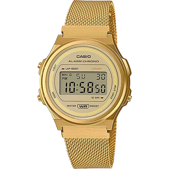 Retro Mesh Unisex Digital Wrist Watch, A171WEM