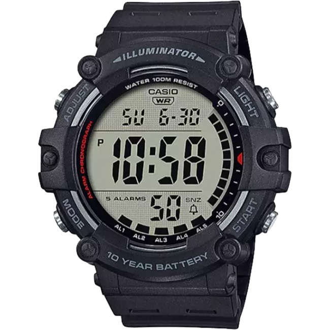 Standard Men's 100m Digital Wrist Watch, AE-1500WH
