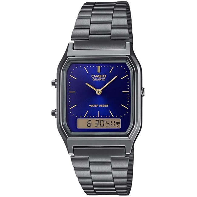 Retro AnaDigi Wrist Watch, AQ-230GG
