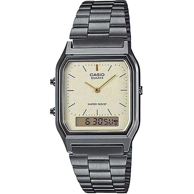 Retro AnaDigi Wrist Watch, AQ-230GG