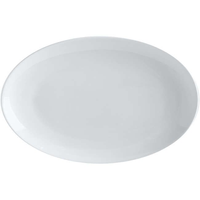 White Basics Oval Platter