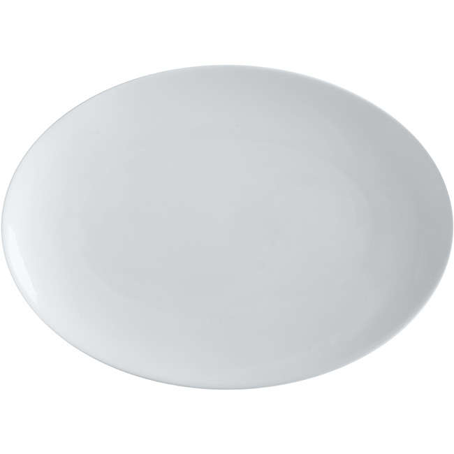 White Basics Oval Platter