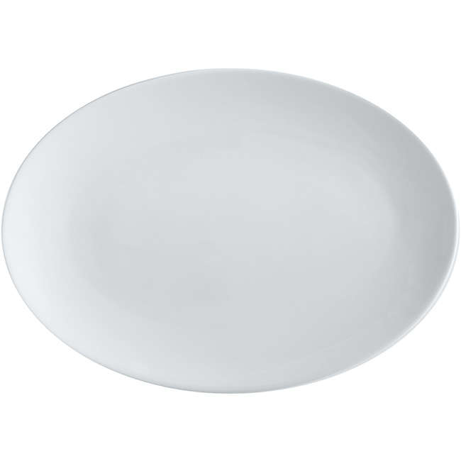 White Basics Oval Platter