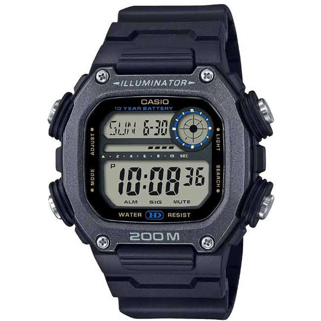 Standard Men's 200m Digital World Time Wrist Watch, DW-291HX