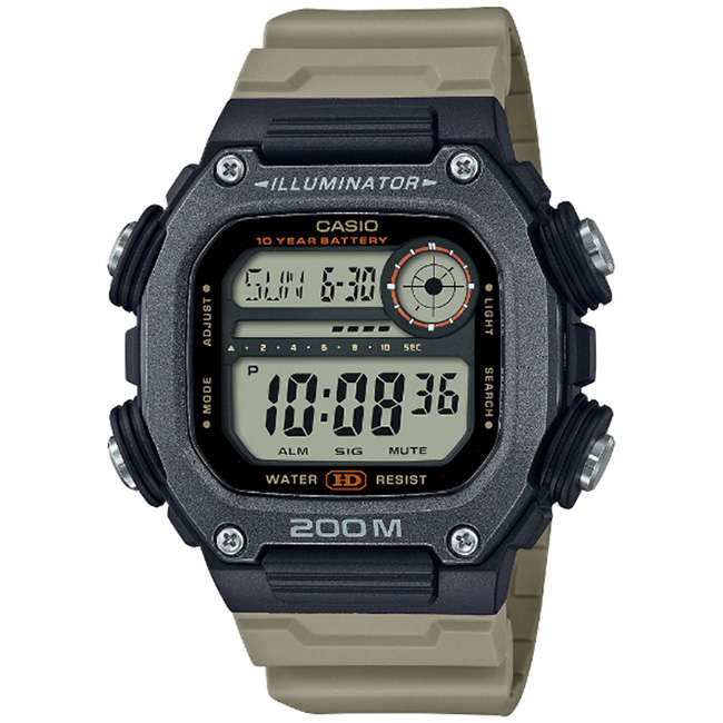 Standard Men's 200m Digital World Time Wrist Watch, DW-291HX