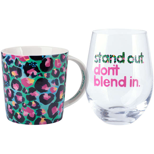 Kasey Rainbow's Wild At Heart Mug & Glass Set