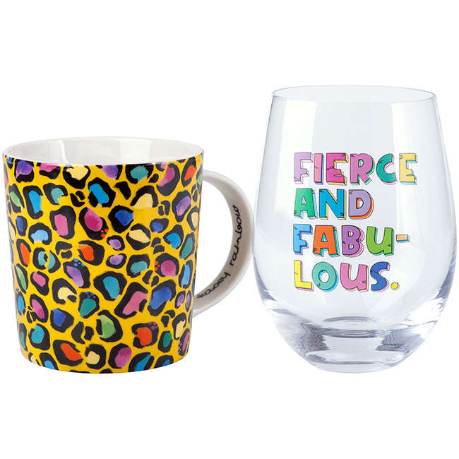 Kasey Rainbow's Wild At Heart Mug & Glass Set