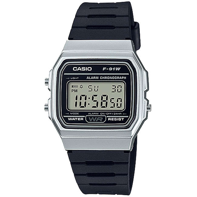 Retro Men's Digital Wrist Watch, F-91WM