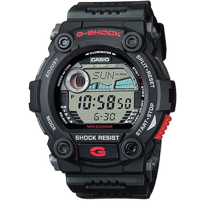 G-Shock Men's 200m Digital Moon Tide Wrist Watch, G-7900