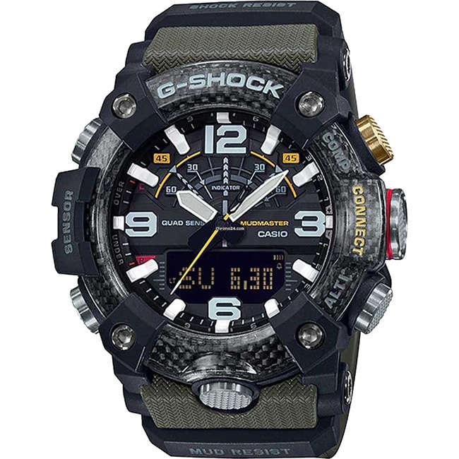 G-Shock Mudmaster 200m AnaDigi Quad Sensor Wrist Watch, GG-B100
