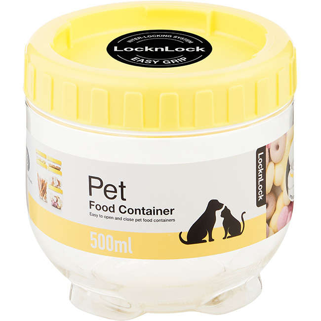 Pet Pet Round Wet Or Dry Interlocking Food Container