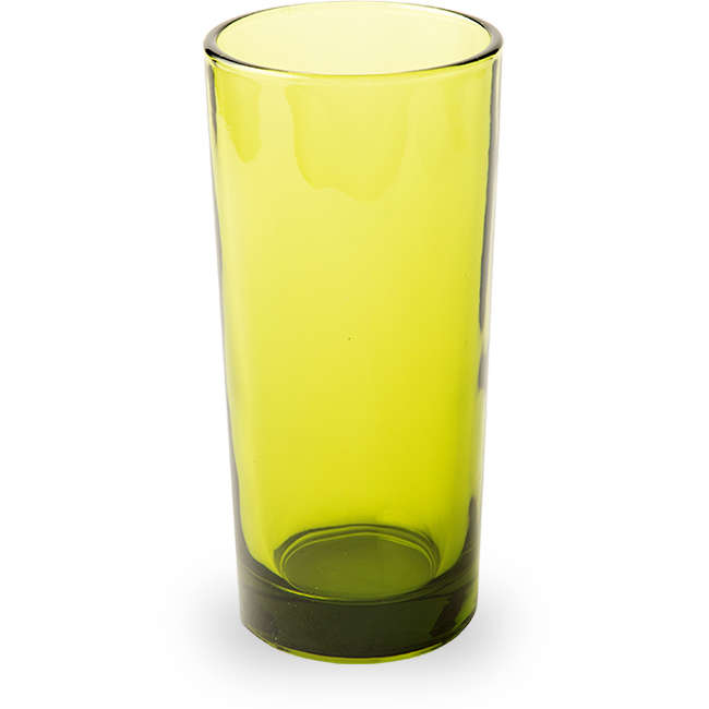 Solid Handmade Coloured Hiball Glasses, Set Of 4