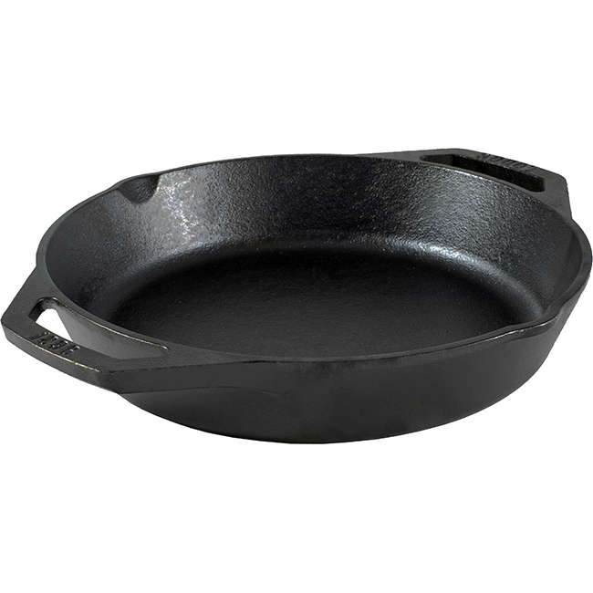 Seasoned Cast Iron Dual Handle Pan