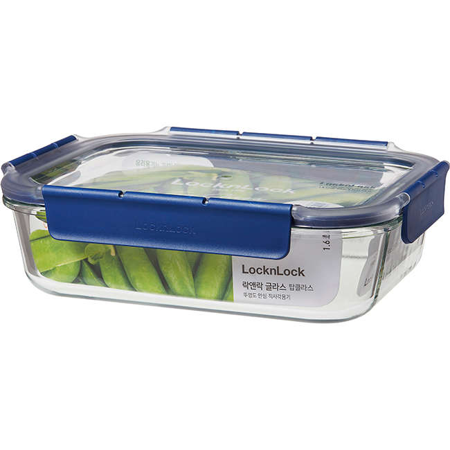 Top Class Glass Rectangular Storage Container With Lid