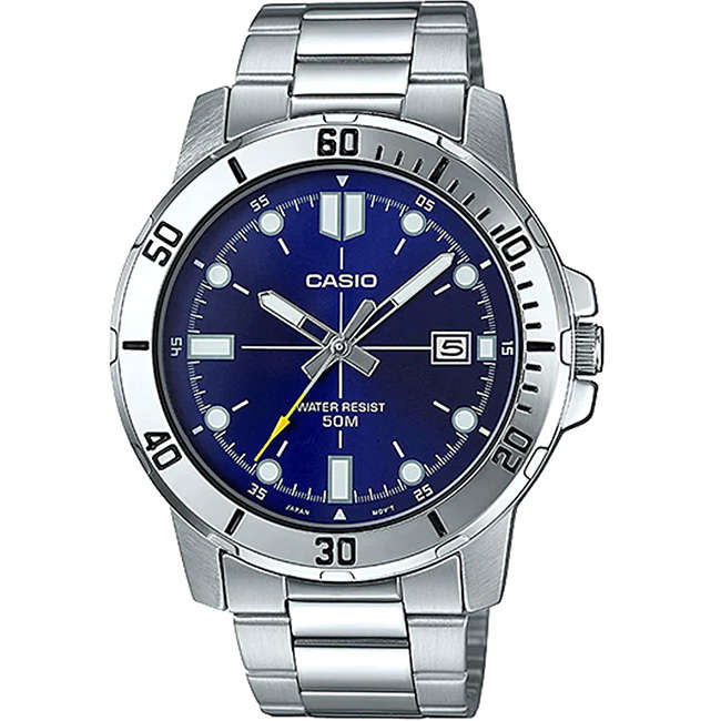 Standard Men's 50m Analogue Wrist Watch, MTP-VD01D