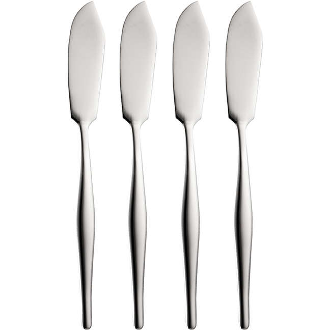 Slimline Fish Knife Set, Set Of 4