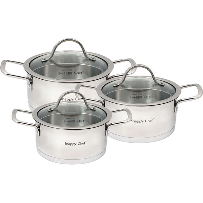 Platinum Cookware Set, 6pc