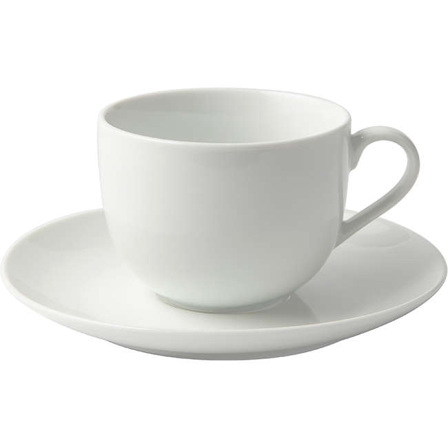 Super White Coupe Cup & Saucer