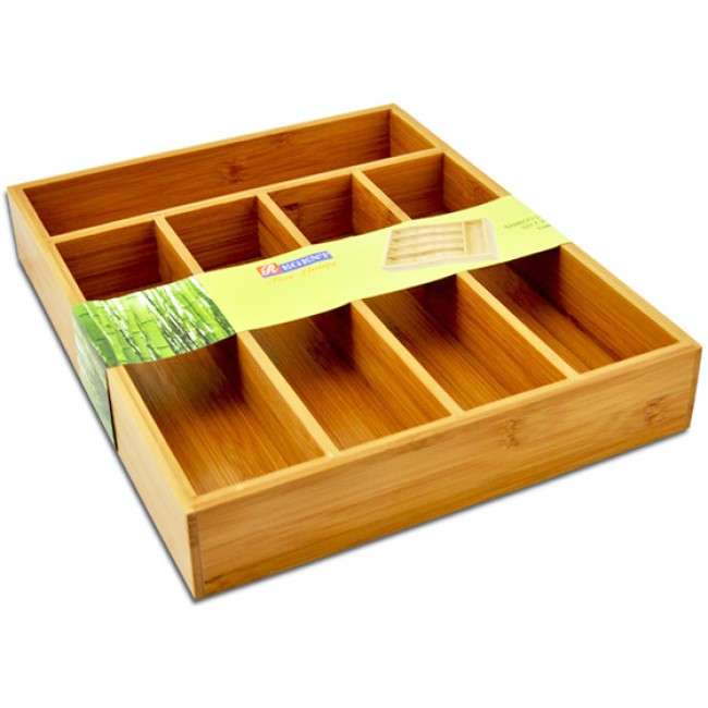 Bamboo Expanding Cutlery Tray