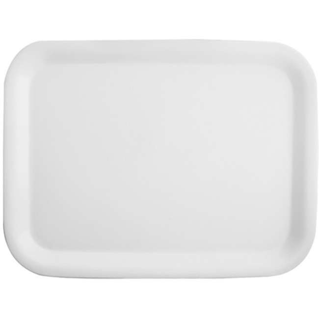 Melamine Rectangular Tray, White, 38cm