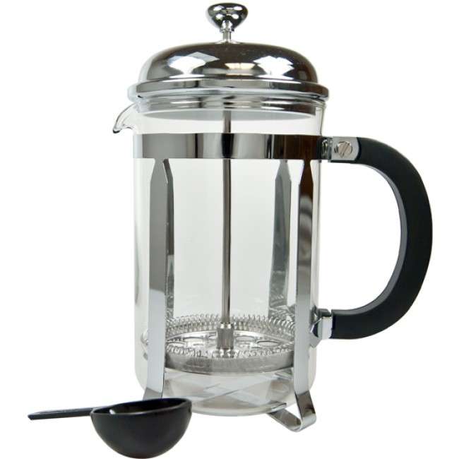 Chrome & Pyrex Coffee Plunger