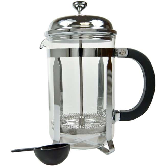 Chrome & Pyrex Coffee Plunger