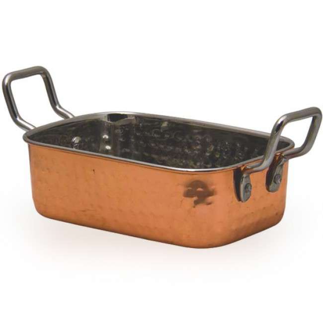 Copper Plated Hammered Karahi Roaster, 14.5cm