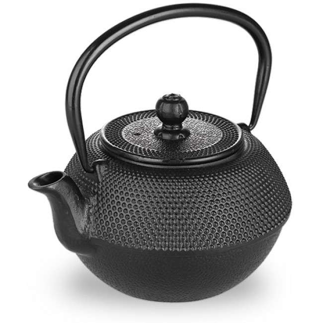 Oriental 720ml Cast Iron Tetsubin Teapot With Infuser, Negra
