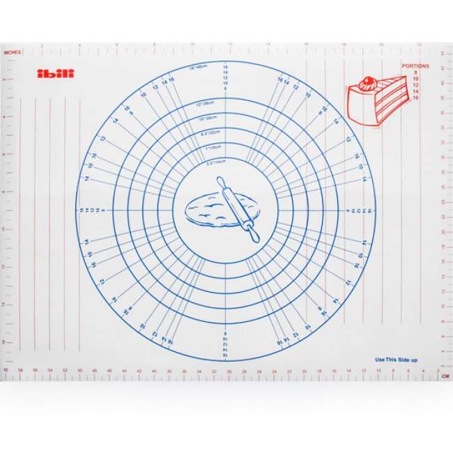 Accesorios 61cm Pastry Mat With Measurements