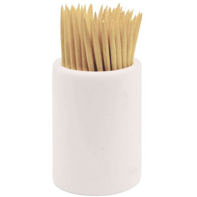 White Basics Toothpick Holder
