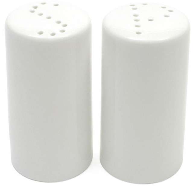 White Basics Cylindrical Salt & Pepper Set