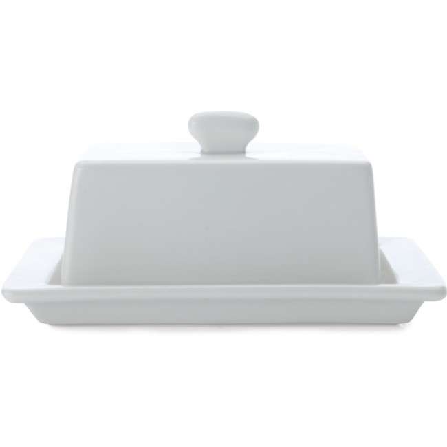 White Basics Square Butter Dish