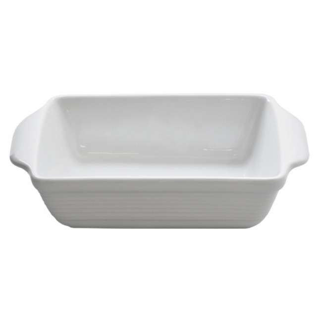 Just White Small Rectangular Baker, 19.5cm