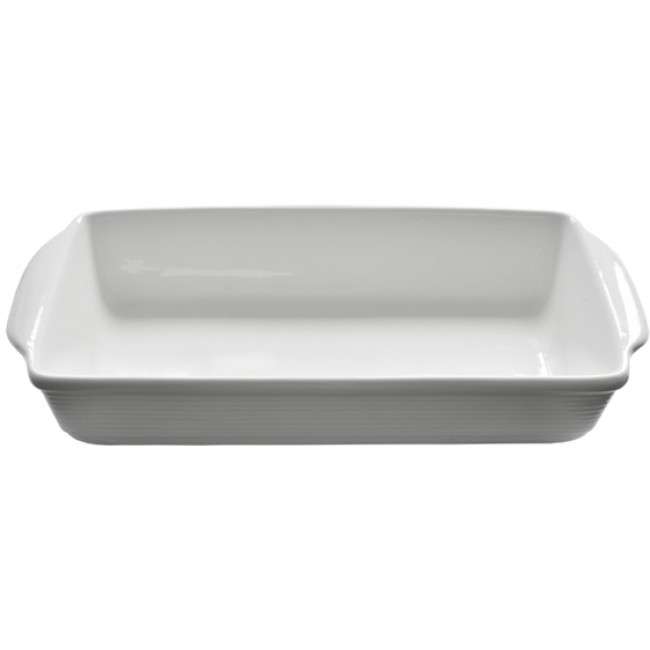 Just White Medium Rectangular Baker, 33cm