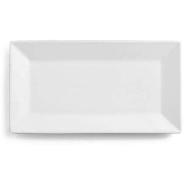 Just White Rectangular Platter, 37cm