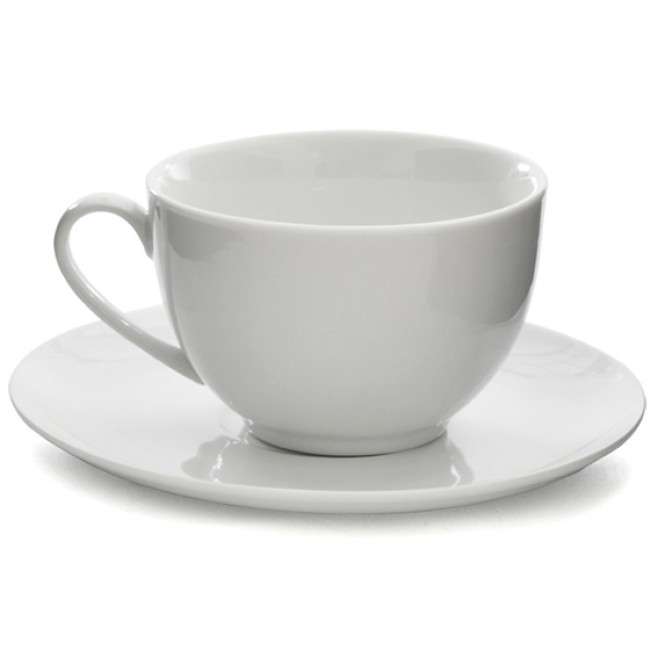 Just White Cup & Saucer