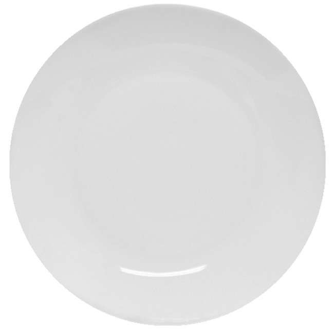 Just White Coupe Side Plate, 19cm