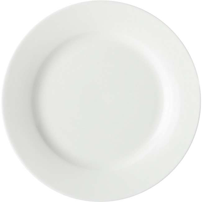 White Basics Rim Entree Plate, 23cm