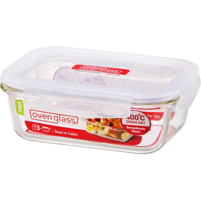 Euro Rectangular Glass Container