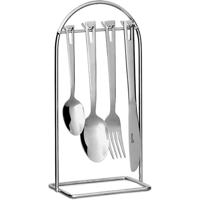 Essentials Linear Hanging Cutlery Set, 24pc