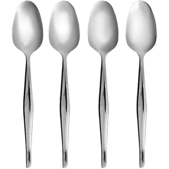 Slimline Dessert Spoon Set, Set Of 4