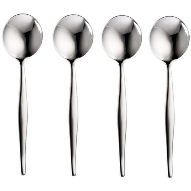 Slimline Soup Spoon Set, Set Of 4