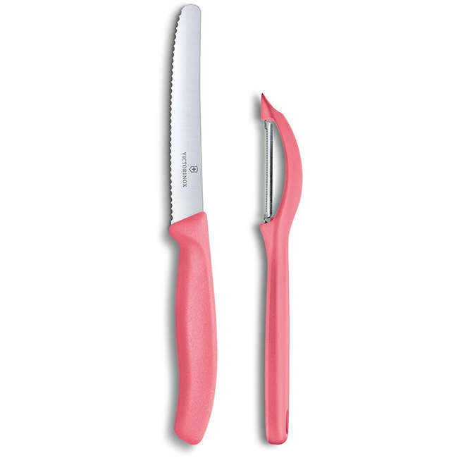 Swiss Classic Trend Colours Paring Knife and Universal Peeler Set